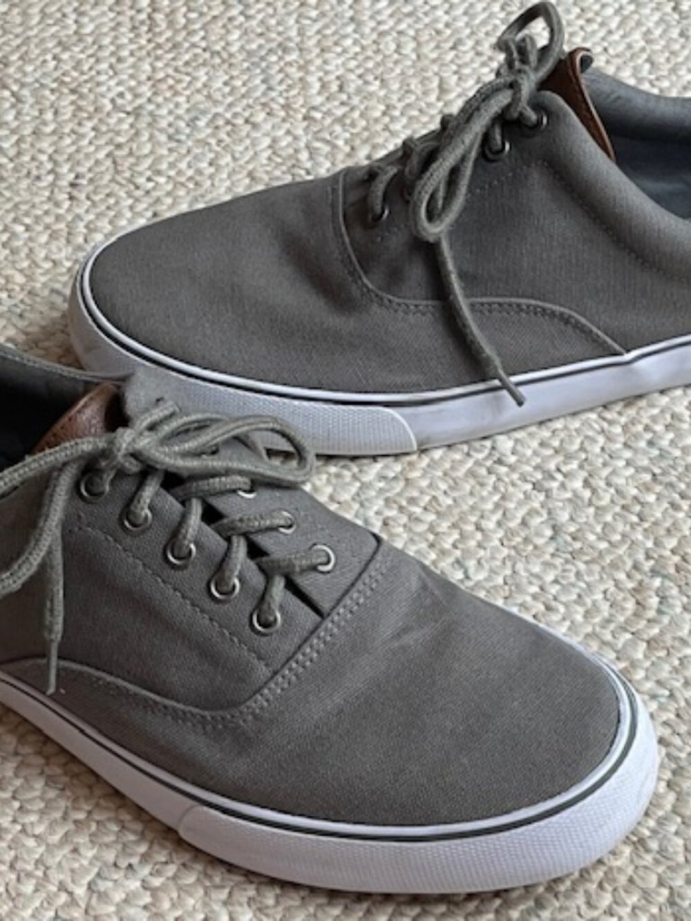 Goodfellow & Co Brady Men's Size 11 Gray Canvas Casual Sneakers Lace Up Shoes